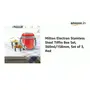 Milton Electron Stainless Steel Tiffin Box Set 360ml/158mm Set of 3 Red, 2 image
