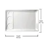 Milton Harmony Melamine Platter 1 Piece White 16" | Easy to Clean | Break Resistant | Party Platter | Snacks Platter | Attractive Design platter, 5 image