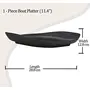 Milton Boat Melamine Platter Black 11.4 inch, 4 image