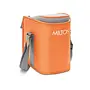 Milton Cube 3 Stainless Steel Lunch Box with Jackets (3 Containers) Orange, 4 image