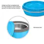 Milton Microwow Inner Stainless Steel Lunch Container Set of 3 200 ml Each Blue | 100% Leak Proof | Microwave Safe | BPA Free | Dishwasher Safe | Easy to Carry | Air Tight, 4 image