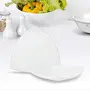 Milton Triangular Melamine Platter 1 Piece White 16" | Easy to Clean | Break Resistant | Party Platter | Snacks Platter | Attractive Design platter, 3 image