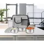 MILTON Steel Combi Lunch Box (Grey 3 Containers and 1 Tumbler) - 4 Pieces, 2 image