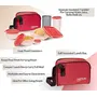 Milton Prime Trendy Plastic Tiffin Box 4 Containers & 1 Tumbler Red, 5 image