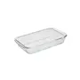 Signoraware Bake 'N' Serve Rectagular Borosilicate Bakeware Safe and Oven Safe Glass dish 1000ml Set of 1 Clear, 2 image