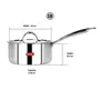 Sumeet Cook Smart TriPly SAS (Steel-Aluminium-Steel - 3 Layers) Sauce Pan with Lid - 2.3 LTR - 18Cm, 8 image