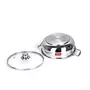 Sumeet Stainless Steel Kadhai with Glass Lid (Steel) 2 Pieces, 5 image