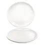 Signoraware Round Full Plate Set Set of 3 White & Signoraware Round Half Plastic Plate Set Set of 3 White, 2 image