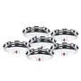 Sumeet 22 Gauge Stainless Steel Traditional Dinner Plate/Thali 28.5Cm (2Ltr) - Set of 6pc, 14 image
