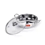 Sumeet Stainless Steel Kadhai with Glass Lid (Steel) 2 Pieces, 14 image