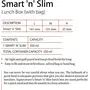 Signoraware Smart N Slim Plastic Lunch Deep Violet, 4 image