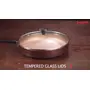 Sumeet Aluminium Nonstick Granite Finish Fry Pan With Tempered Glass Lid -1.8 Ltr Capacity - 24cm Dia Fry Pan 24 cm diameter with Lid, 2 image