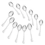 Sumeet Stainless Steel Spoon Set of 12 Pc (Baby/Medium Spoon 6 Pc (16cm L) Dessert/Table Spoon 6 Pc (18.5cm L)) (1.6mm Thick) ASIN: B07R6XCNZ7, 14 image