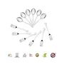 Sumeet Stainless Steel Spoon and Fork Set of 12 Pc (Baby/Medium Spoon 6 Pc (16cm L) Baby/Medium Fork 6 Pc (15.5cm L)) (1.6mm Thick), 2 image