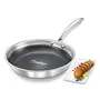 Prestige Tri Ply Honeycomb Fry Pan 200 mm with Lid Stainless Steel Silver, 3 image