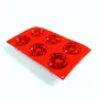 Wonderchef Silicone Pavoni Multi-Forme 6 Portions Mould Red, 2 image