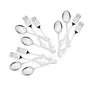 Sumeet Stainless Steel Spoon and Fork Set of 12 Pc (Baby/Medium Spoon 6 Pc (16cm L) Baby/Medium Fork 6 Pc (15.5cm L)) (1.6mm Thick), 14 image