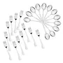Sumeet Stainless Steel Spoon and Fork Set of 24 Pc (Baby/Medium Spoon 12 Pc (16cm L) Baby/Medium Fork 12 Pc (15.5cm L)) (1.6mm Thick), 11 image