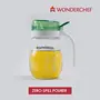 Wonderchef Glass Oil Pourer 550ml Transparent/Green, 3 image