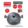 Prestige Hard Anodised Cookware Lifetime Induction Base Sauce Pan 200mm Black, 3 image