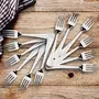 Sumeet Stainless Steel Dessert/Table Forks Set of 12 Pc  (18.2cm L) (1.6mm Thick), 11 image