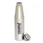 Coconut Stainless Steel Spring Water Bottle/College Bottle/School Bottle/Gym Bottle/Office Bottle - 750ML Silver, 2 image