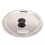 Coconut Stainless Steel Ciba Tope Lids/Tope Cover Set of 3 Lids with Nobs - Diameter - 6.5 inch 7 inch 7.5 inch, 3 image