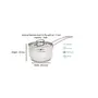 Coconut Triply Saucepan with Lid - 1 Unit - Capacity - 1500 ML - Triply Layer Sandwich Bottom - Gas and Induction Compactible, 3 image