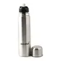 Coconut Stainless Steel Lava Thermos Steel Flip Lock Vacuum Flask - 1000 ML (Food Grade 304) - Silver, 5 image