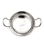 Coconut Stainless Steel Hammered Kadai/3MM Hammered Kadai/Cookware for Kithchen Essentials - 1 Unit - Capacity - 1000ML Color - Silver - Dimension - 19Cms, 2 image