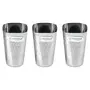 Coconut Stainless Steel A11 Water Glass Set of 3 - Capacity - 200ml Each Glass, 2 image