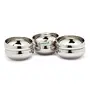 Coconut Stainless Steel Rasberry Bowl/Vati/Katori - Set of 6 - Diameter 9Cm - Capacity Each Bowl -250ML, 4 image