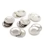 Coconut Stainless Steel Glass Lid/Glass Cover/Ciba - Set of 12 Pieces - Diamater - 9.7 cm Each, 3 image