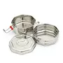 Coconut Stainless Steel Food Carrier Expo Double Lunch Box/Tiffen Box Medium - 1 Unit, 2 image