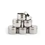 Coconut Stainless Steel Mini Russian Dabba/Container/Storage Box - Set of 6 (125 ML Each) Diameter : 3.5 Inch Height : 2 Inch, 2 image