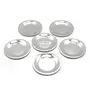 Coconut Stainless Steel Glass Lid/Glass Cover/Ciba - Set of 12 Pieces - Diamater - 10.5 cm Each, 2 image