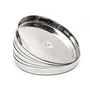 Coconut Stainless Steel Dinner Plate/Thali - 6 Qty - Diameter - 10 Inch, 2 image
