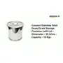 Coconut Stainless Steel Drum/Grain Storage Container with Lid - Dimension - 29.5Cms - Capacity - 10 Kgs, 2 image