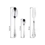 Bergner Bangle 304 Grade 18/10 Stainless Steel - 18 Pcs Cutlery Set (Contains: 6 Table Fork 6 Table Spoon 6 Tea Spoon), 3 image