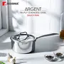 Bergner Argent Tri-Ply Stainless Steel Saucepan with Stainless Steel Lid (18 cm 2.2 Litres Induction Base Silver), 3 image