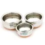 Coconut Stainless Steel & Copper Bottom Marvel Mini Handi (Without Handle & Lid) 3 Piece Set (Capacity - 150ML 250ML & 350ML), 2 image