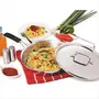 Coconut Stainless Steel Fusion Series Triply Fry Pan with Stainless Steel Lid - 24 cm, 3 image