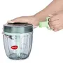 Pigeon by Stovekraft New Handy Mini Plastic Chopper with 3 Blades Green & Pigeon by Stovekraft Handy and Compact Chopper Pro XL with 3 Blades for Effortlessly Chopping Vegeta, 6 image