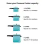 Prestige Deluxe Duo Plus Induction Base Aluminium Pressure Cooker (2 Litres Black), 6 image
