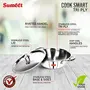 Sumeet Cook Smart TriPly SAS (Steel-Aluminium-Steel - 3 Layers) Kadhai with Lid - 2.5Ltr - 24Cm, 2 image