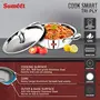 Sumeet Cook Smart TriPly SAS (Steel-Aluminium-Steel - 3 Layers) Kadhai with Lid - 2.5Ltr - 24Cm, 5 image