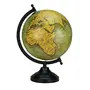 13.5"Olive GreenRotating Globe Table Decor Ocean Geographical Earth Desktop Home By Globes Hub-Perfect for Home, Office & Classroom