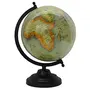11.8" Beige Unique Antiique Look Decorative Ocean World Earth Desktop Table Decor Globe Big Rotating Geography By Globes Hub-Perfect for Home, Office & Classroom