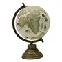 12.7" Rotating Desktop Earth White Ocean Globe World Geography Table Decor By Globes Hub-Perfect for Home, Office & Classroom