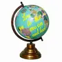 12.7" Desktop Rotating Globe World Green Ocean Earth Geography Table Decor - Perfect for Home, Office & Classroom By Globes Hub